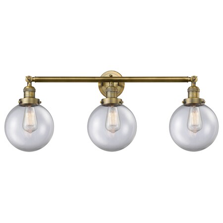 Innovations Lighting 3 Light Vintage Dimmable Led Adjustable Bathroom Fixture 205-BB-S-G202-8-LED